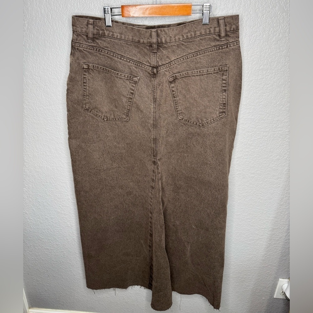 Reformation Brown Denim Maxi Skirt - Picture 3 of 4